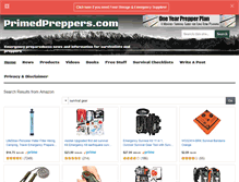 Tablet Screenshot of primedpreppers.com
